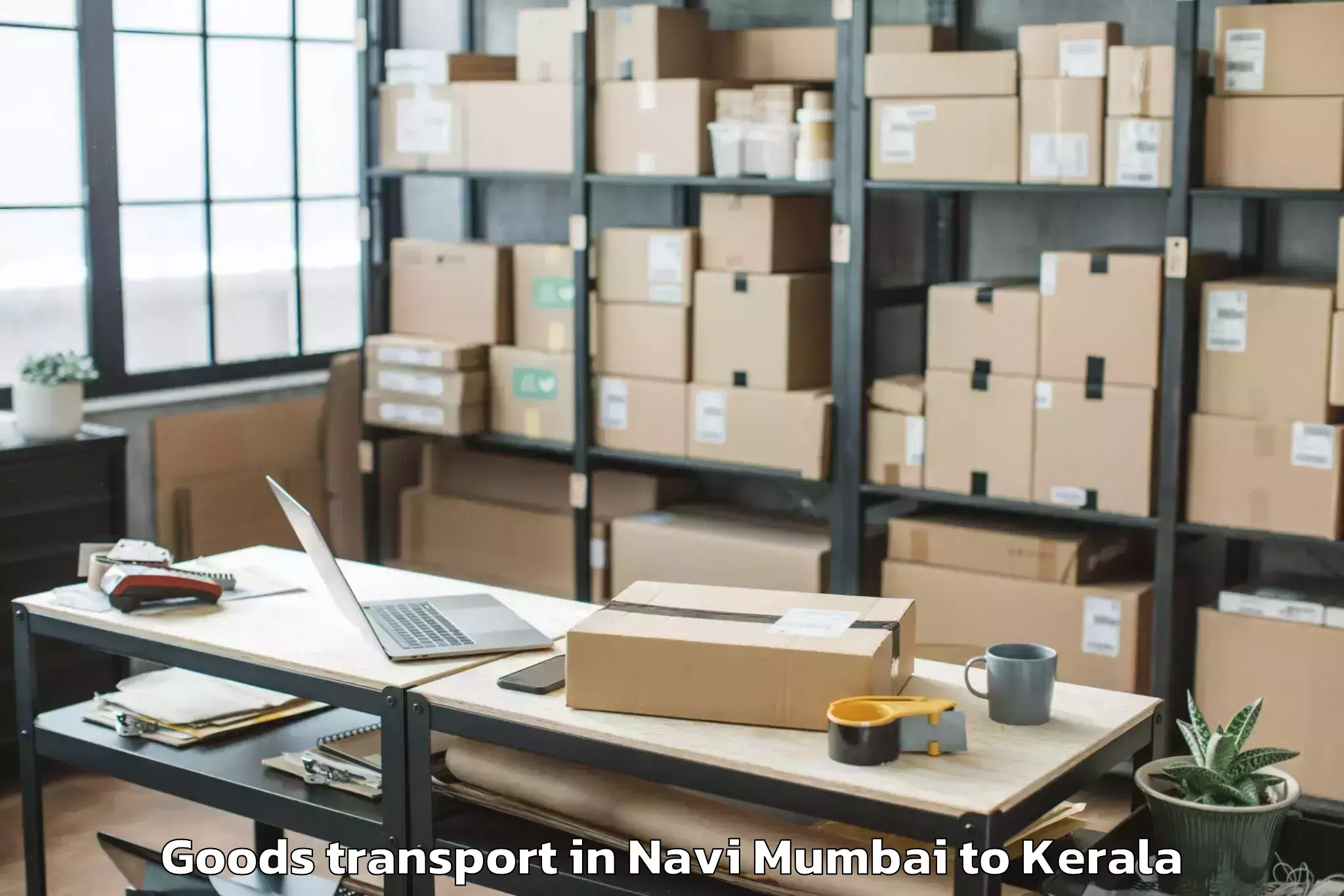 Top Navi Mumbai to Piravom Goods Transport Available